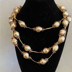 Baroque Pearl Necklace 40”